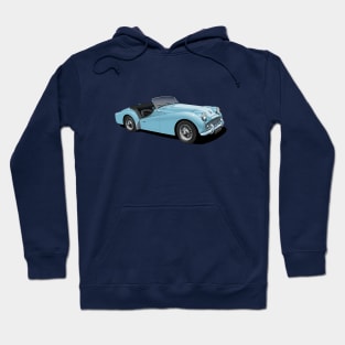 Triumph TR3 in light blue Hoodie